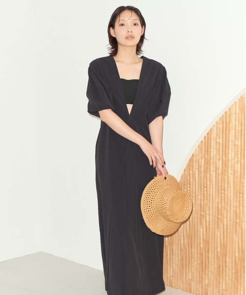 styling/(スタイリング)の「【S/S(エスバイエス)】2WAYロングワンピース<ウォッシャブル・UV・接触冷感>(ワンピース・レディース・ベージュ/ブラック・0/1)」の16枚目の写真