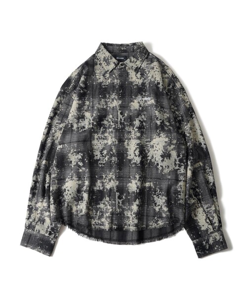 Subciety(サブサエティ)の「Painted plaid shirt(シャツ/ブラウス・メンズ・ブルー/ブラウン/ブラック・SMALL/MEDIUM/LARGE/X-LARGE)」の21枚目の写真
