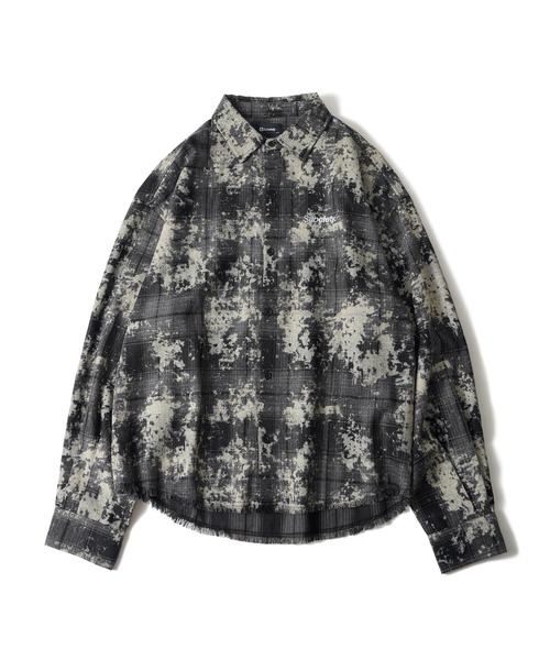 Subciety(サブサエティ)の「Painted plaid shirt(シャツ/ブラウス・メンズ・ブルー/ブラウン/ブラック・SMALL/MEDIUM/LARGE/X-LARGE)」の4枚目の写真