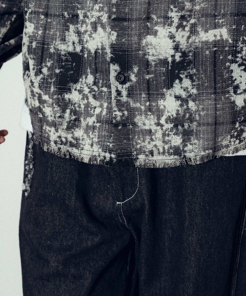 Subciety(サブサエティ)の「Painted plaid shirt(シャツ/ブラウス・メンズ・ブルー/ブラウン/ブラック・SMALL/MEDIUM/LARGE/X-LARGE)」の10枚目の写真