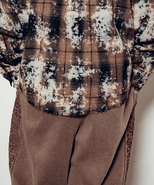 Subciety(サブサエティ)の「Painted plaid shirt(シャツ/ブラウス・メンズ・ブルー/ブラウン/ブラック・SMALL/MEDIUM/LARGE/X-LARGE)」の16枚目の写真