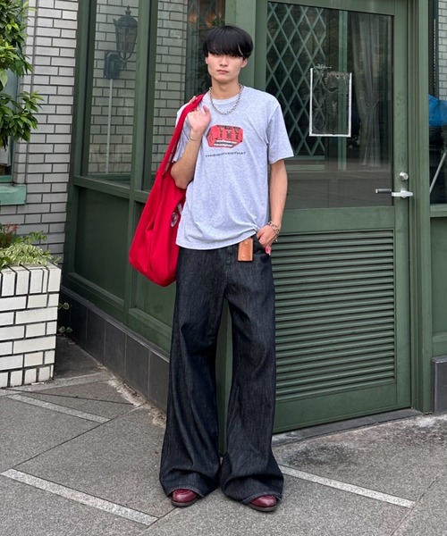 ZOZOMARKET(ゾゾマーケット)の「ZOZOMARKET by みずきち-5ポケットバギーデニム(デニムパンツ・メンズ・ブラック/インディゴブルー/ナチュラル・マルチサイズ)」の8枚目の写真