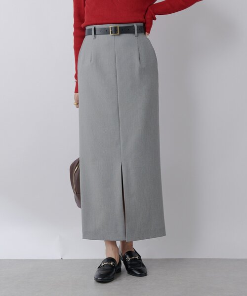 RIVE DROITE（リヴドロワ）の「【すっきり見え】梳毛ライクストレッチスカート（スカート・レディース・チャコールグレー/ブラック・38/36）」の7枚目の写真