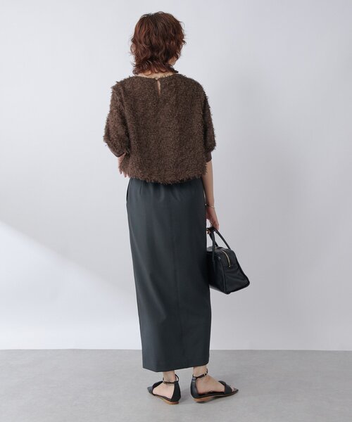 RIVE DROITE（リヴドロワ）の「【すっきり見え】梳毛ライクストレッチスカート（スカート・レディース・チャコールグレー/ブラック・38/36）」の18枚目の写真