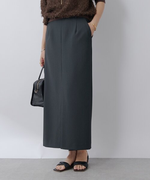RIVE DROITE（リヴドロワ）の「【すっきり見え】梳毛ライクストレッチスカート（スカート・レディース・チャコールグレー/ブラック・38/36）」の19枚目の写真