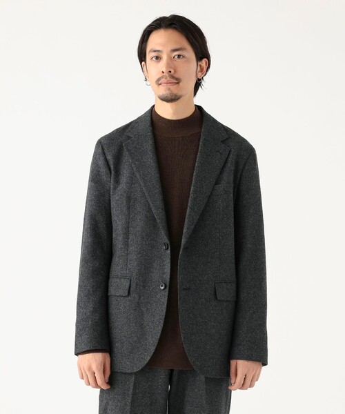 BEAMSF ビジネススーツ 2ボタンジャケット ツイル 2ボタン ジャケット レギュラーフィット（テーラードジャケット