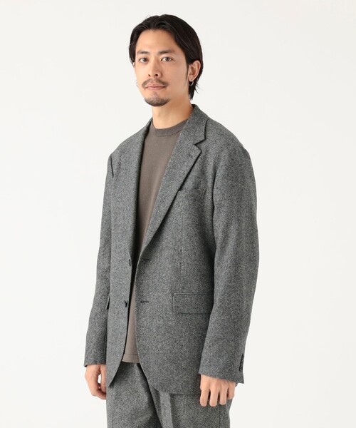 B:MING by BEAMS（ビーミングバイビームス）の「ツイル 2ボタン ジャケット レギュラーフィット（テーラードジャケット・メンズ・グレー/チャコールグレー/ダークブラウン・S/M/L/XL）」の5枚目の写真