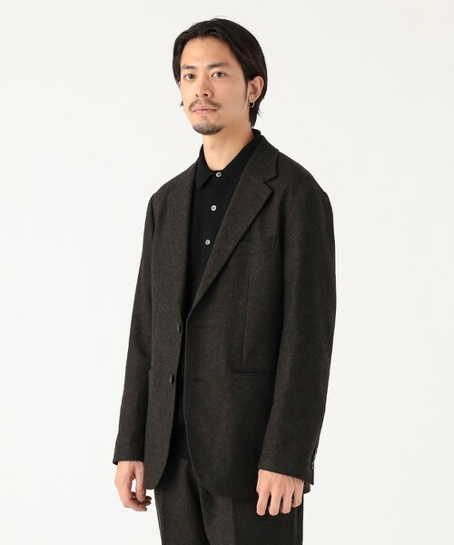 B:MING by BEAMS（ビーミングバイビームス）の「ツイル 2ボタン ジャケット レギュラーフィット（テーラードジャケット・メンズ・グレー/チャコールグレー/ダークブラウン・S/M/L/XL）」の9枚目の写真