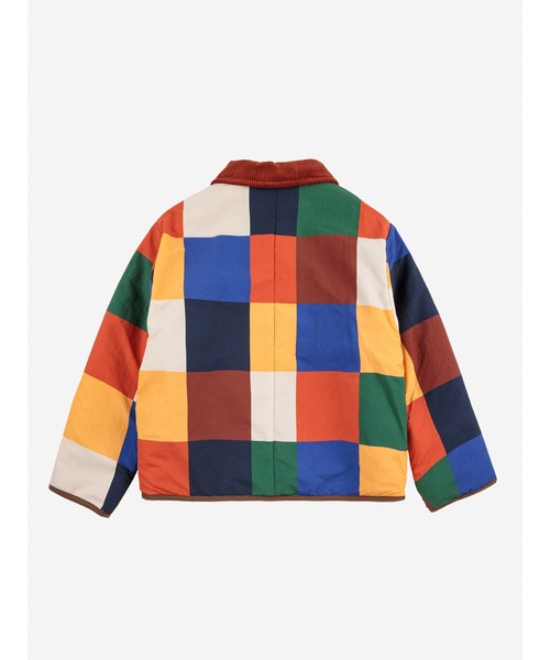 BOBO CHOSES（ボボショーズ）の「Multicolor Tiles reversible sheepskin jacket（ブルゾン・キッズ・マルチ・4-5YEAR/2-3YEAR/6-7YEAR/12-13y/10-11y/8-9y）」の2枚目の写真