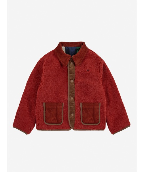 BOBO CHOSES（ボボショーズ）の「Multicolor Tiles reversible sheepskin jacket（ブルゾン・キッズ・マルチ・4-5YEAR/2-3YEAR/6-7YEAR/12-13y/10-11y/8-9y）」の5枚目の写真
