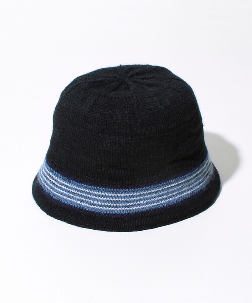 GLOSTER(グロスター)の「【GLOSTER/グロスター】グラデーションニットハット バケットハット(ハット・メンズ・アイボリー/ブラック・FREE)」の5枚目の写真