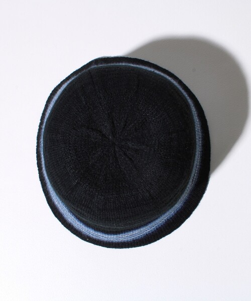 GLOSTER(グロスター)の「【GLOSTER/グロスター】グラデーションニットハット バケットハット(ハット・メンズ・アイボリー/ブラック・FREE)」の6枚目の写真