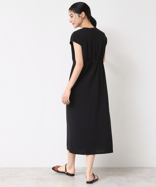 Dessin(デッサン)の「【洗える】カットジョーゼットリラクシーワンピース(ワンピース・レディース・ダークブラウン/チャコールグレー/ブラック・01/02)」の10枚目の写真