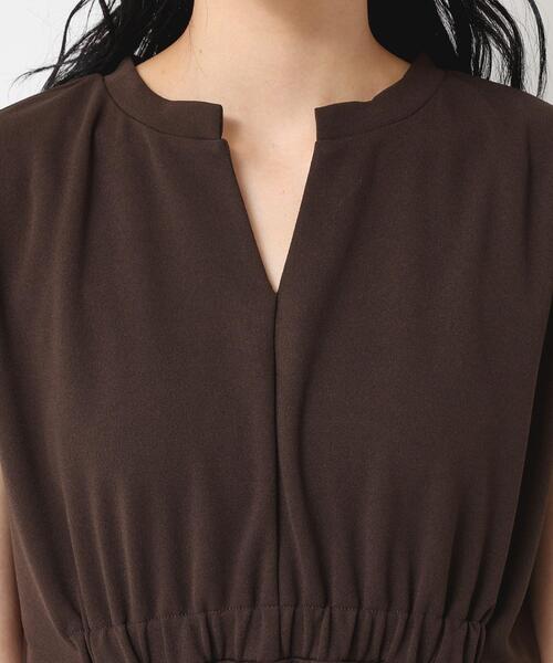 Dessin(デッサン)の「【洗える】カットジョーゼットリラクシーワンピース(ワンピース・レディース・ダークブラウン/チャコールグレー/ブラック・01/02)」の19枚目の写真
