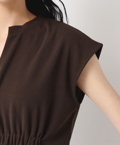 Dessin(デッサン)の「【洗える】カットジョーゼットリラクシーワンピース(ワンピース・レディース・ダークブラウン/チャコールグレー/ブラック・01/02)」の20枚目の写真