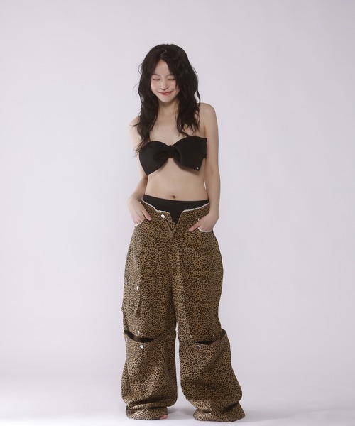 SWIMWEAR/水着】2way ribbon motif swimwear 【JD】（水着