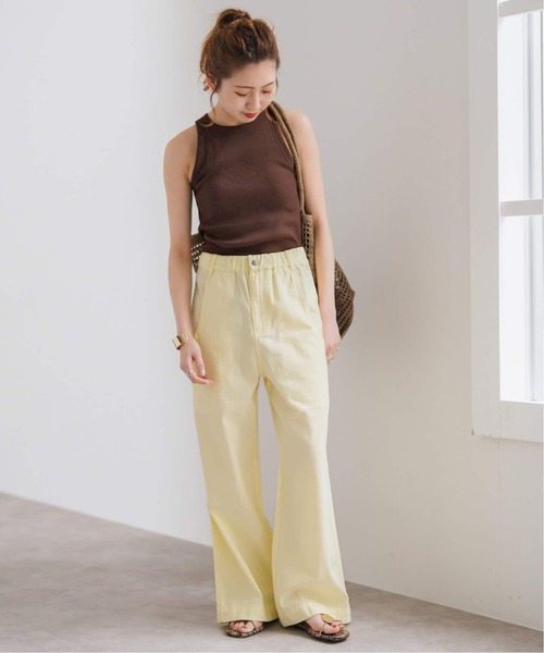 Spick & Span（スピックアンドスパン）の「《追加2》カップ付きアメスリタンク2（インナーウェア/肌着・レディース・アイボリー/ブラウン/チャコールグレー・36/38）」の6枚目の写真