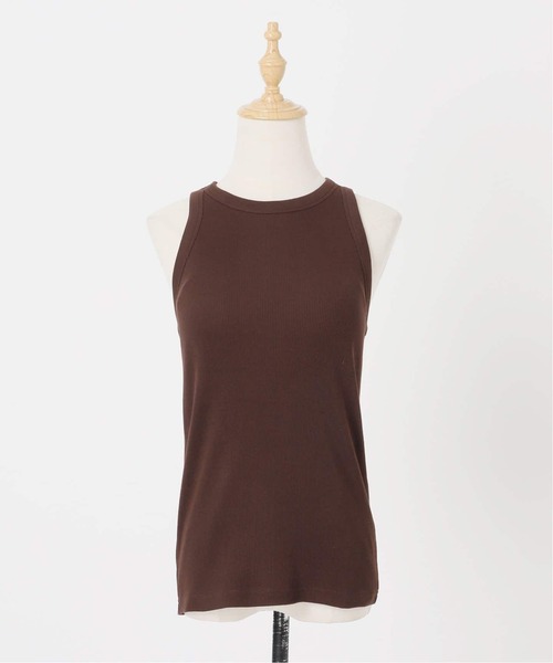 Spick & Span（スピックアンドスパン）の「《追加2》カップ付きアメスリタンク2（インナーウェア/肌着・レディース・アイボリー/ブラウン/チャコールグレー・36/38）」の21枚目の写真