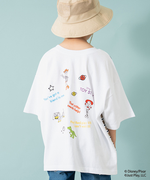 and D. petit main（アンドディープティマイン）の「【トイストーリー/Toy Story】バックボーダー半袖Tシャツ（Tシャツ/カットソー・キッズ・ホワイト/ネイビー・90cm/100cm/140cm/110cm/120cm/130cm）」の4枚目の写真