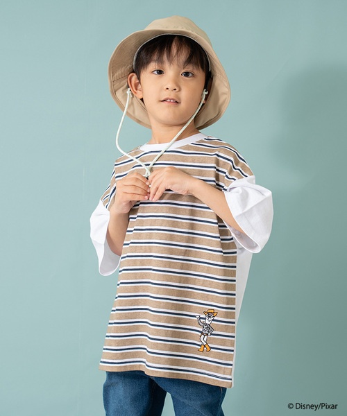 and D. petit main（アンドディープティマイン）の「【トイストーリー/Toy Story】バックボーダー半袖Tシャツ（Tシャツ/カットソー・キッズ・ホワイト/ネイビー・90cm/100cm/140cm/110cm/120cm/130cm）」の5枚目の写真