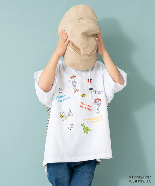 and D. petit main（アンドディープティマイン）の「【トイストーリー/Toy Story】バックボーダー半袖Tシャツ（Tシャツ/カットソー・キッズ・ホワイト/ネイビー・90cm/100cm/140cm/110cm/120cm/130cm）」の9枚目の写真