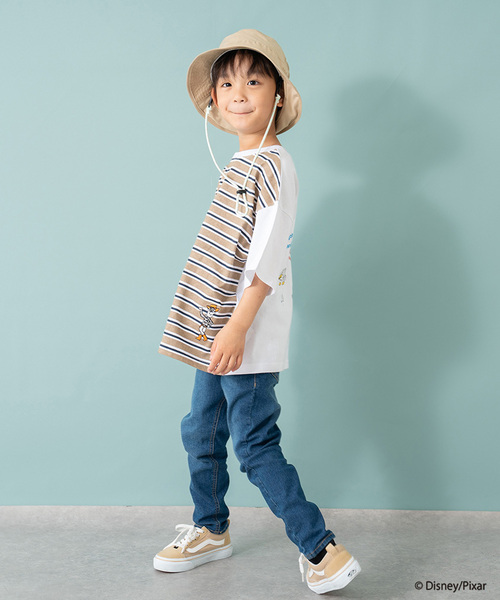 and D. petit main（アンドディープティマイン）の「【トイストーリー/Toy Story】バックボーダー半袖Tシャツ（Tシャツ/カットソー・キッズ・ホワイト/ネイビー・90cm/100cm/140cm/110cm/120cm/130cm）」の12枚目の写真