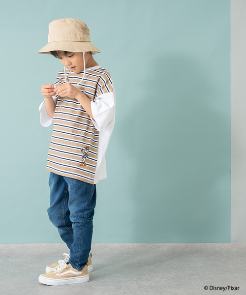 and D. petit main（アンドディープティマイン）の「【トイストーリー/Toy Story】バックボーダー半袖Tシャツ（Tシャツ/カットソー・キッズ・ホワイト/ネイビー・90cm/100cm/140cm/110cm/120cm/130cm）」の13枚目の写真