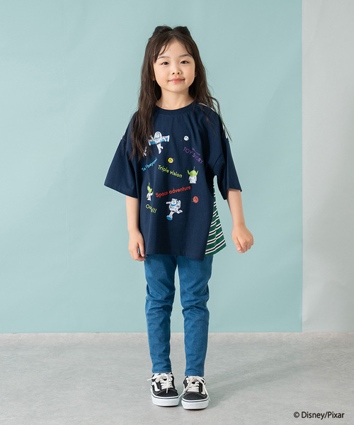 and D. petit main（アンドディープティマイン）の「【トイストーリー/Toy Story】バックボーダー半袖Tシャツ（Tシャツ/カットソー・キッズ・ホワイト/ネイビー・90cm/100cm/140cm/110cm/120cm/130cm）」の14枚目の写真