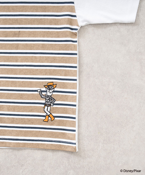 and D. petit main（アンドディープティマイン）の「【トイストーリー/Toy Story】バックボーダー半袖Tシャツ（Tシャツ/カットソー・キッズ・ホワイト/ネイビー・90cm/100cm/140cm/110cm/120cm/130cm）」の22枚目の写真