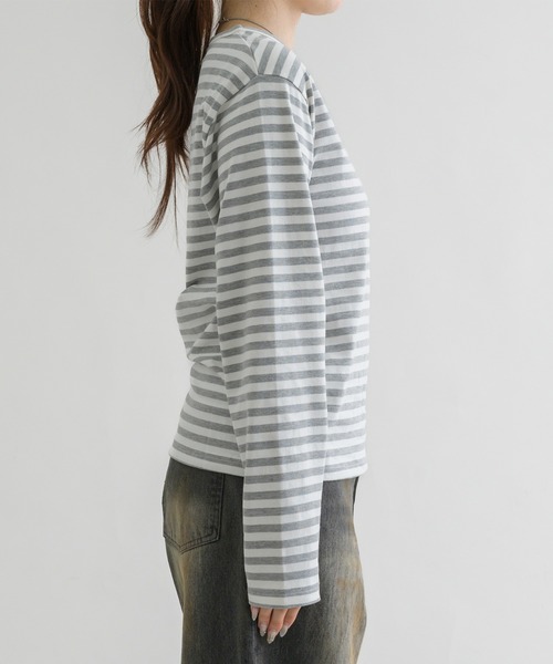 EPNK】Border long sleeve tee / ボーダーロングスリーブtee（Tシャツ
