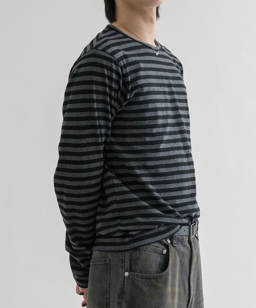 seesee yesgoodmarket ボーダーロングスリーブ EPNK】Border long sleeve tee / ボーダーロングスリーブtee（T