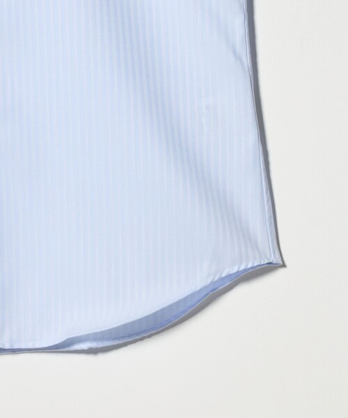 green label relaxing（グリーンレーベルリラクシング）の「コットン シャドーストライプ クレリック ワイドカラー ドレスシャツ -イージーアイロン-（ビジネスシャツ・メンズ・ライトブルー/ホワイト・42cm/40cm/43cm/39cm/41cm/37cm/38cm）」の16枚目の写真