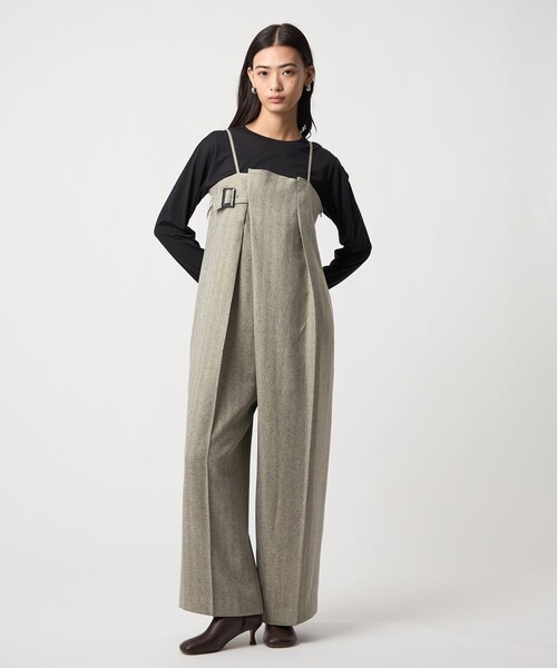 セール】＜EMMEL REFINES＞EM ラップライク キャミサロペット