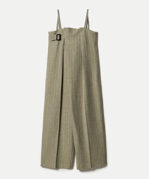 EMMEL REFINES（エメルリファインズ）の「＜EMMEL REFINES＞EM ラップライク キャミサロペット（サロペット/オーバーオール・レディース・ブラック/ベージュ・M/S）」の13枚目の写真