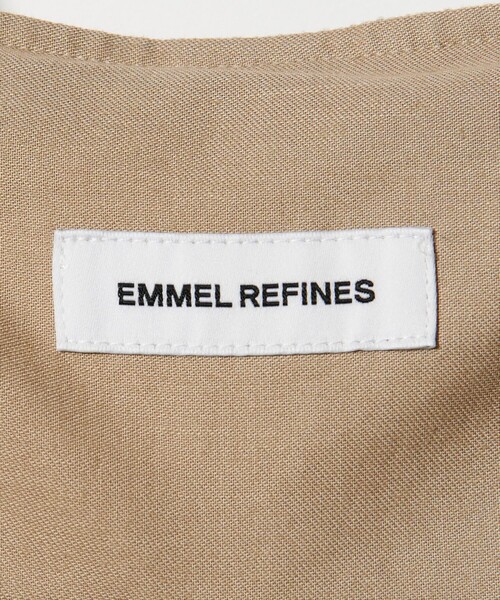 EMMEL REFINES（エメルリファインズ）の「＜EMMEL REFINES＞EM ラップライク キャミサロペット（サロペット/オーバーオール・レディース・ブラック/ベージュ・M/S）」の3枚目の写真