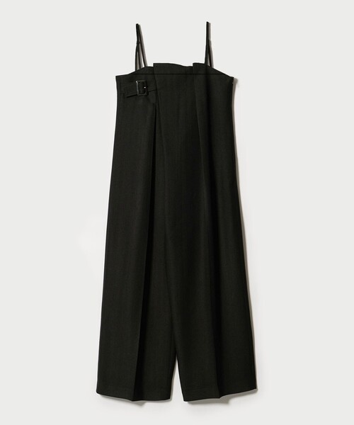 EMMEL REFINES（エメルリファインズ）の「＜EMMEL REFINES＞EM ラップライク キャミサロペット（サロペット/オーバーオール・レディース・ブラック/ベージュ・M/S）」の4枚目の写真