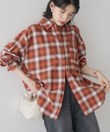 【新品】定価52,800円　レリアン　半袖チェックブラウス　オレンジ　13＋ Amazon | [SASARI] レディース長袖ギンガムチェックシャツ