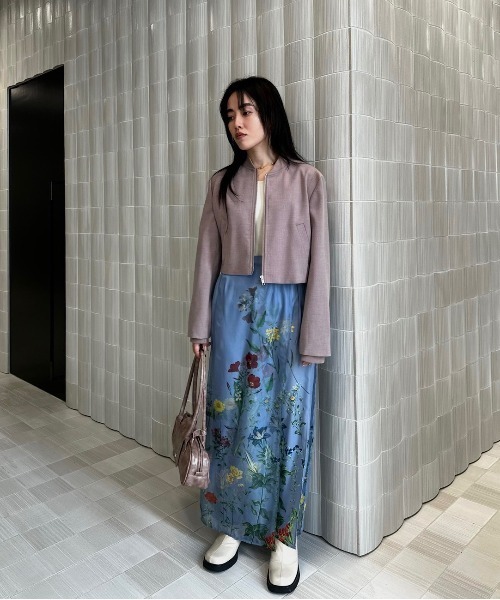 Ameri（アメリ）の「ESMERALDA IN FULL BLOOM SKIRT（スカート・レディース・オフホワイト/ブルー/ブラック・SMALL/MEDIUM）」の12枚目の写真