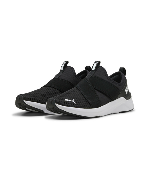 PUMA(プーマ)の「PUMA プーマ ウィメンズ ソフトライド ハルリー スリッポン ランニングシュ(スニーカー・レディース・ブラック系その他・23.5cm/24.0cm/22.5cm/23.0cm/25.5cm/26.0cm/24.5cm/25.0cm/22.0cm)」の2枚目の写真