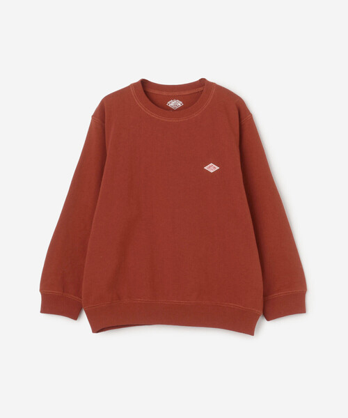 DANTON（ダントン）の「DANTON | キッズ 長袖スウェットTシャツ SOLID（Tシャツ/カットソー・キッズ・ホワイト系その他5/ダークグレー/レッド・115/105/125/135）」の3枚目の写真