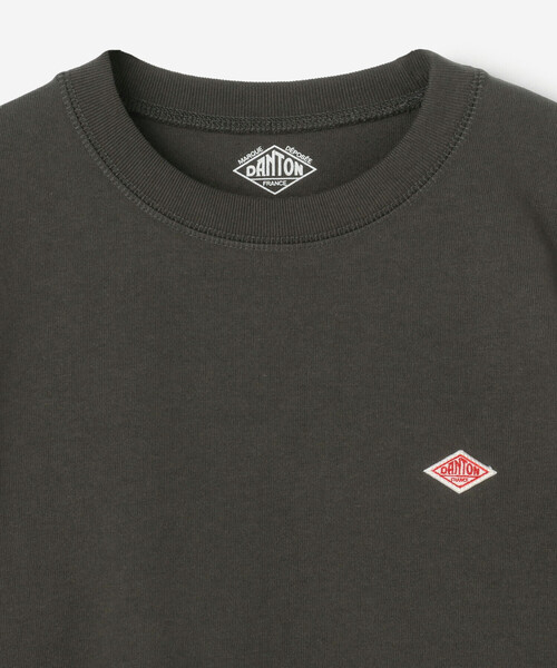 DANTON（ダントン）の「DANTON | キッズ 長袖スウェットTシャツ SOLID（Tシャツ/カットソー・キッズ・ホワイト系その他5/ダークグレー/レッド・115/105/125/135）」の6枚目の写真