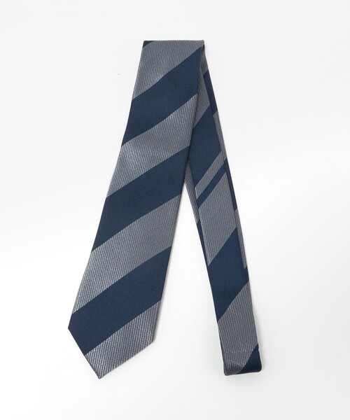 green label relaxing（グリーンレーベルリラクシング）の「GLR ジャパン ヴィンテージ 8.0cm ストライプ1 ネクタイ（ネクタイ・メンズ・ベージュ/ネイビー/ダークブラウン/ロイヤルブルー/ダークグレー・FREE）」の6枚目の写真