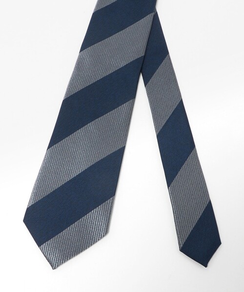 green label relaxing（グリーンレーベルリラクシング）の「GLR ジャパン ヴィンテージ 8.0cm ストライプ1 ネクタイ（ネクタイ・メンズ・ベージュ/ネイビー/ダークブラウン/ロイヤルブルー/ダークグレー・FREE）」の7枚目の写真
