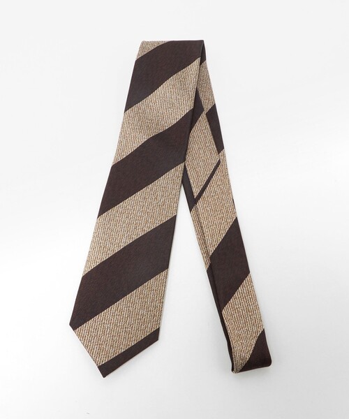 green label relaxing（グリーンレーベルリラクシング）の「GLR ジャパン ヴィンテージ 8.0cm ストライプ1 ネクタイ（ネクタイ・メンズ・ベージュ/ネイビー/ダークブラウン/ロイヤルブルー/ダークグレー・FREE）」の11枚目の写真