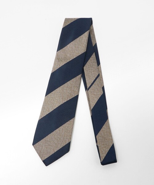 green label relaxing（グリーンレーベルリラクシング）の「GLR ジャパン ヴィンテージ 8.0cm ストライプ1 ネクタイ（ネクタイ・メンズ・ベージュ/ネイビー/ダークブラウン/ロイヤルブルー/ダークグレー・FREE）」の17枚目の写真
