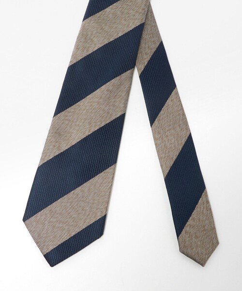 green label relaxing（グリーンレーベルリラクシング）の「GLR ジャパン ヴィンテージ 8.0cm ストライプ1 ネクタイ（ネクタイ・メンズ・ベージュ/ネイビー/ダークブラウン/ロイヤルブルー/ダークグレー・FREE）」の18枚目の写真