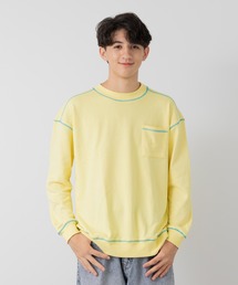 JAM & LINK（ジャムアンドリンク）の「【親子リンクコーデ】 配色ステッチ 裏毛トレーナー（スウェット）」