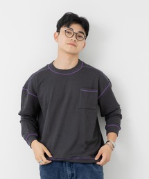 JAM & LINK（ジャムアンドリンク）の「【親子リンクコーデ】 配色ステッチ 裏毛トレーナー（スウェット）」