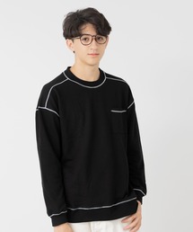 JAM & LINK（ジャムアンドリンク）の「【親子リンクコーデ】 配色ステッチ 裏毛トレーナー（スウェット）」