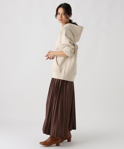 Elura(エルーラ)の「チンツプリーツスカート/583719(スカート・レディース・ライトベージュ/ブラウン・LARGE/MEDIUM)」の8枚目の写真